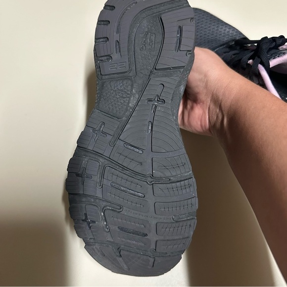 Brooks Womens Running Adrenaline GTS Athletic Shoes Size 8.5 Black Purple - Picture 3 of 12